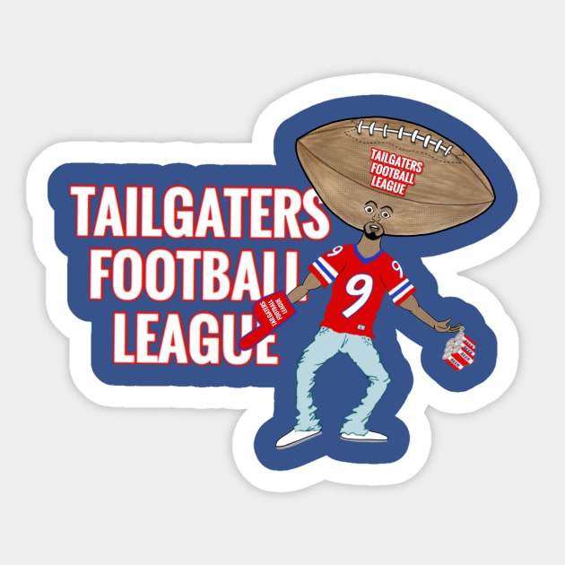 TAILGATERS FOOTBALL LEAGUE Sticker by DRAWGENIUS